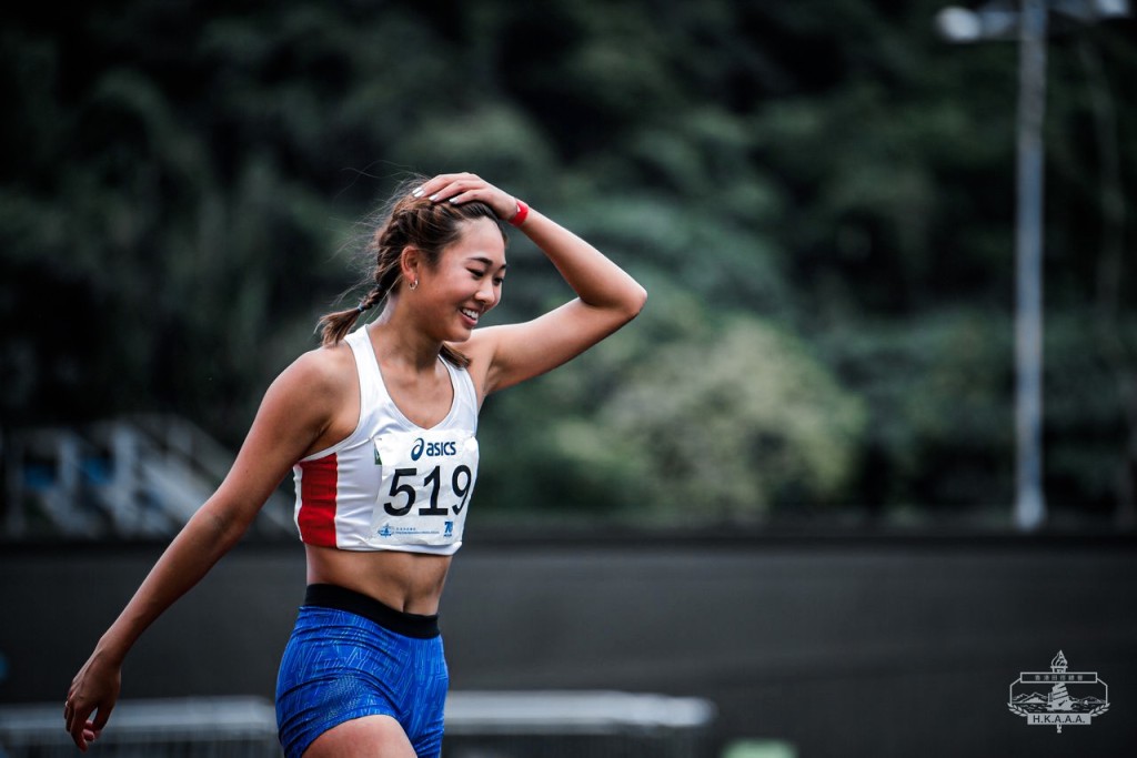 鄧伊程希望能充分改善跳躍和助跑的弱點。香港田徑總會圖片