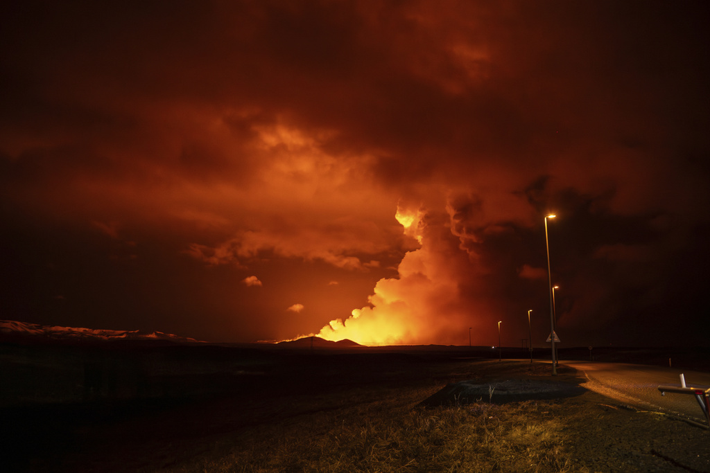 冰島火山4個月內第4次爆發。美聯社