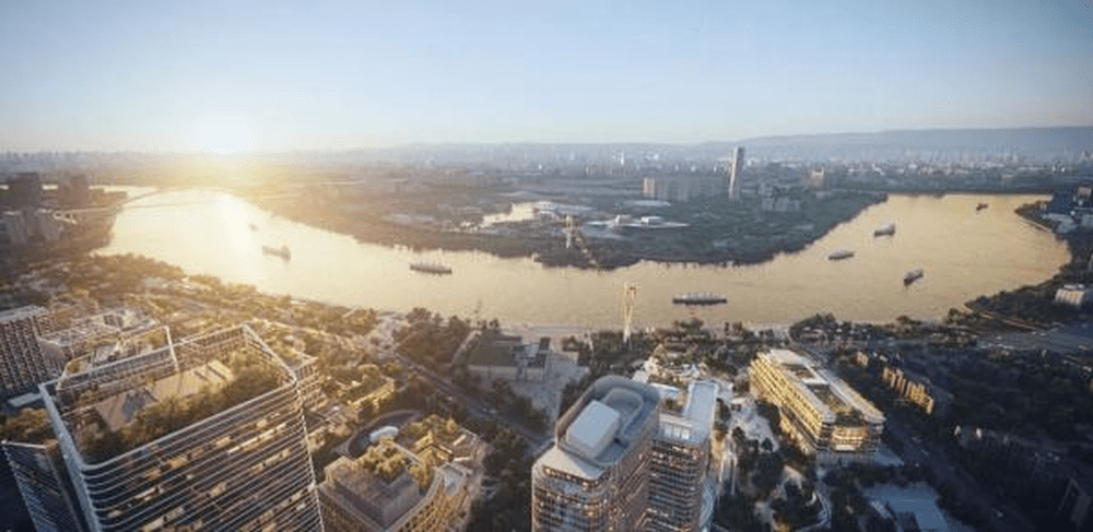「浦江之心」將為遊客和市民搭建一條連通浦東浦西的空中走廊。網圖