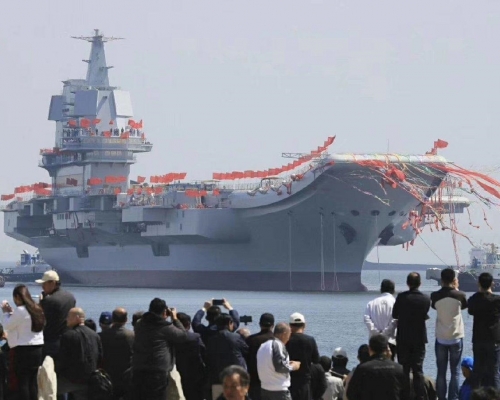 航母被命名為山東艦。網圖