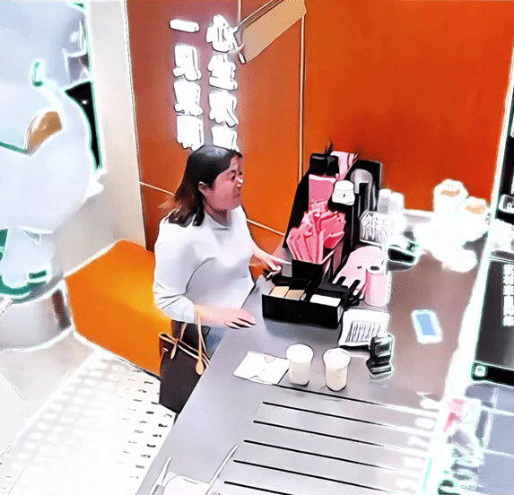 嫌買奶茶漏放兩枝飲管，江蘇躁女發爛連還狂掟店員。 抖音