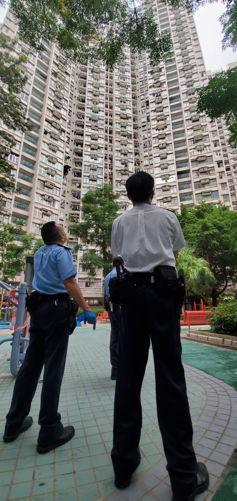警員在場調查。 林思明攝