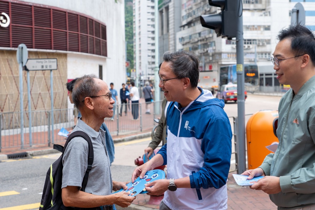 林定國呼籲市民在12月7日,與家人、朋友一同投票,共創更美好的香港。林定國FB圖片 林定國呼籲市民在12月7日,與家人、朋友一同投票,共創更美好的香港。林定國FB圖片