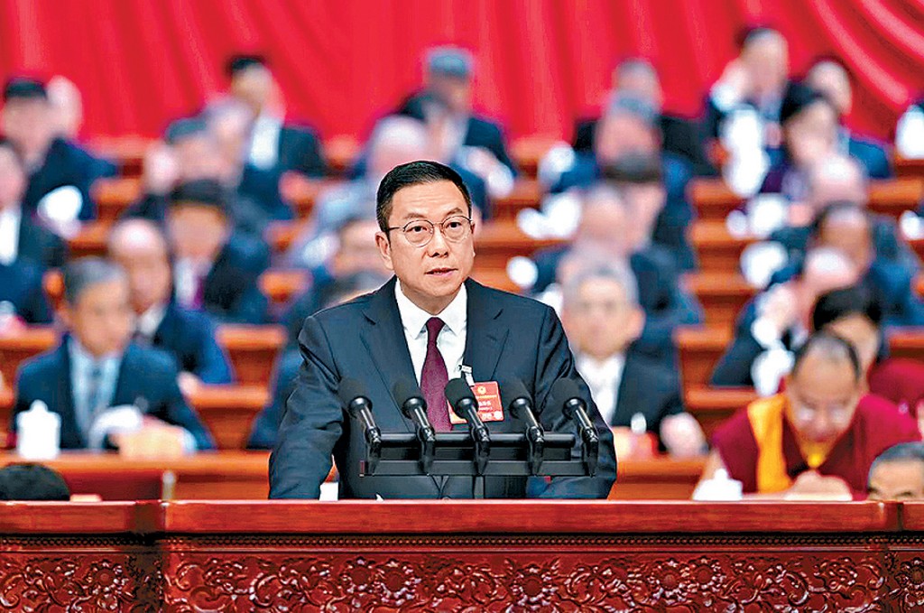 施榮懷發言時提到，香港應牢牢把握「十五五」機遇。