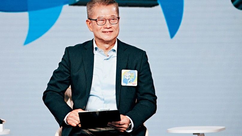財政司司長陳茂波正就新一份《財政預算案》進行公眾諮詢。資料圖片