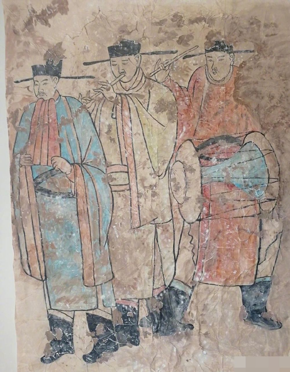 壁畫生動展示遼代人們的生活習俗。網圖
