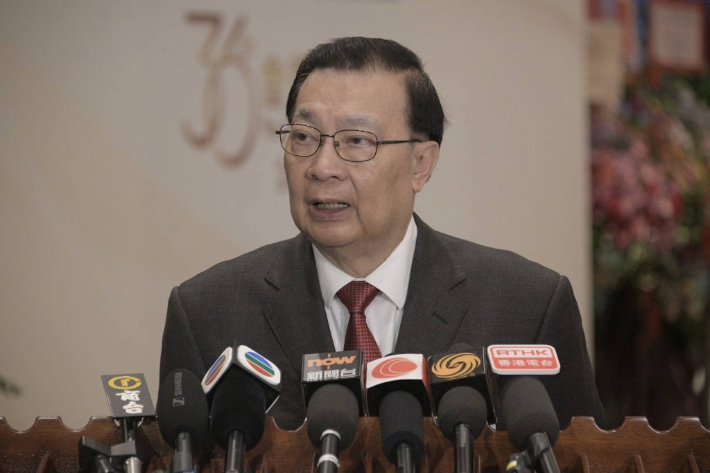 前全國人大常委、全國港澳研究會副會長譚耀宗。（資料圖片）