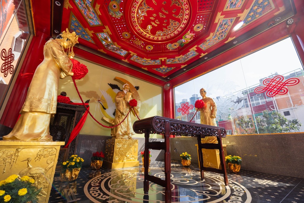 黃大仙祠月老殿今日舉行重光揭幕典禮。嗇色園黃大仙祠fb 黃大仙祠月老殿今日舉行重光揭幕典禮。嗇色園黃大仙祠fb