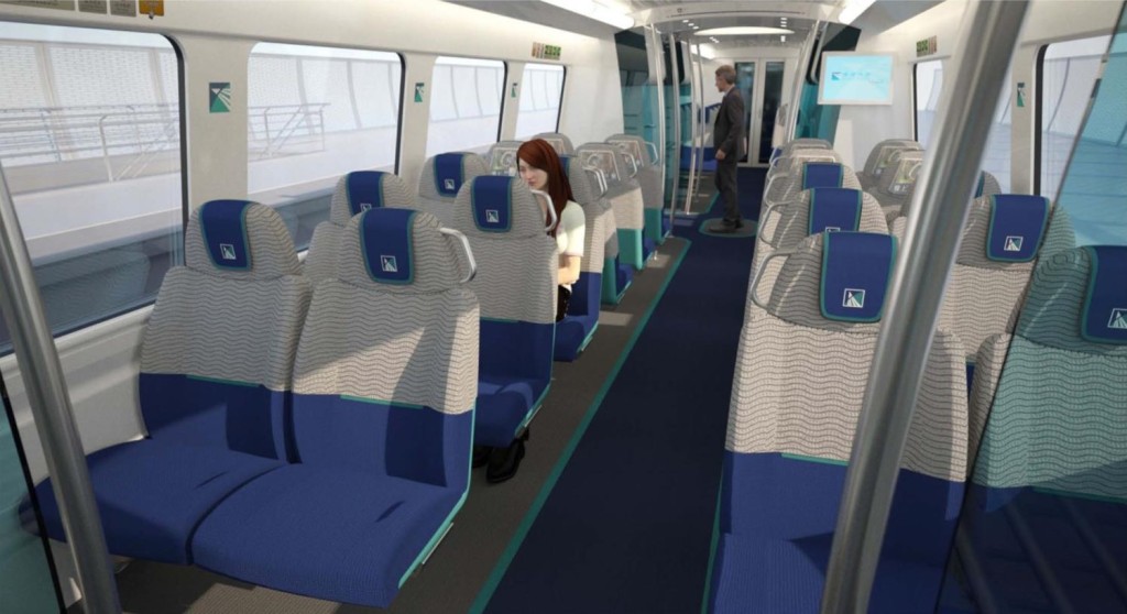 港鐵計劃翻新列車座椅等。 港鐵提供