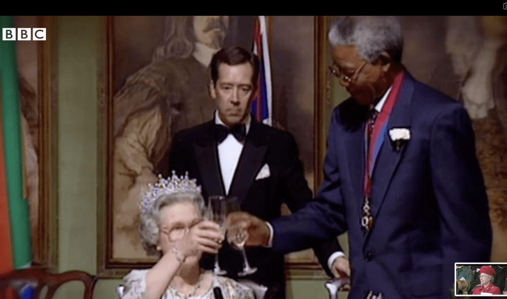 英女皇伊利沙伯二世曾與多國元首領袖會面。（BBC影片截圖）