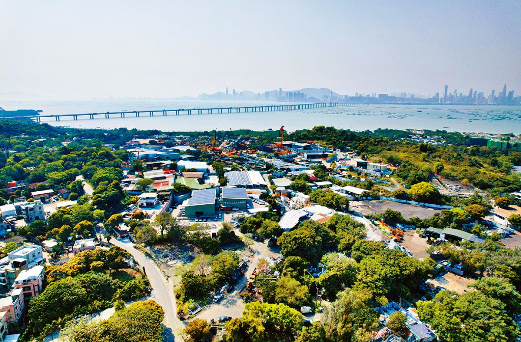 洪水橋未來擬建港深西部鐵路香港段起點站。