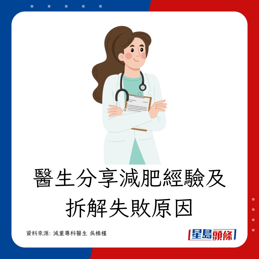 醫生分享減肥經驗及拆解失敗原因