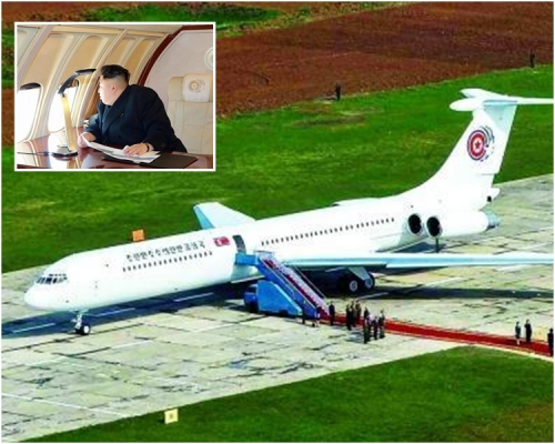 外界關注，金正恩會乘坐哪一架飛機前往新加坡。
