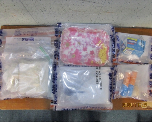 警方在荃灣搗破製毒工場。警方圖片