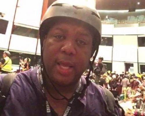 BBC駐港記者Danny Vincent曾現身反修例示威現場。網上圖片