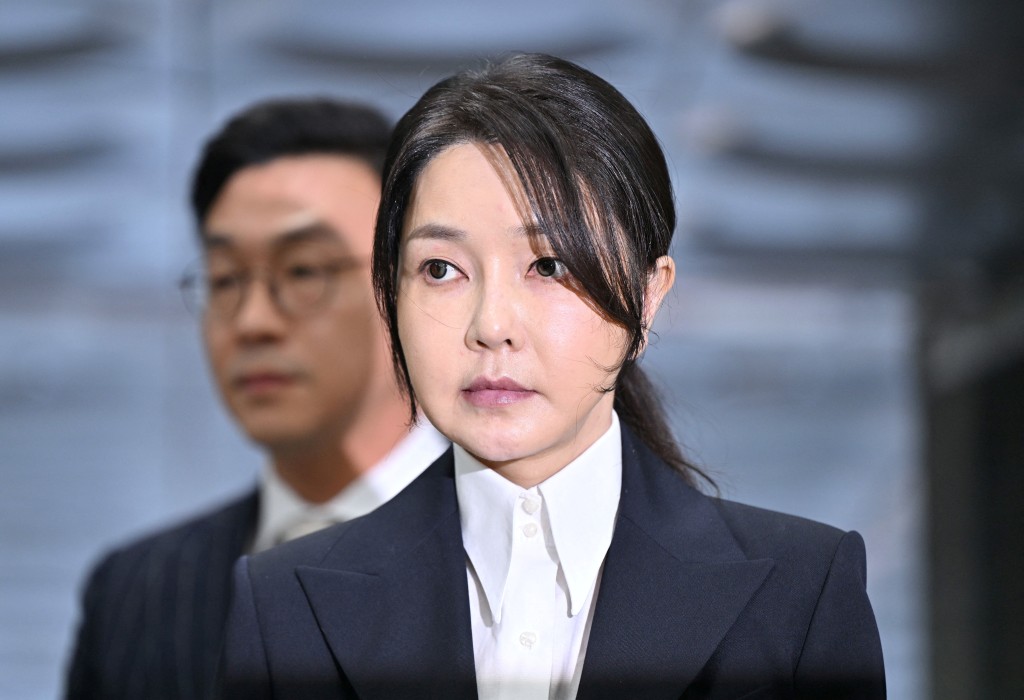 尹錫悅夫人金建希日前出庭。路透社