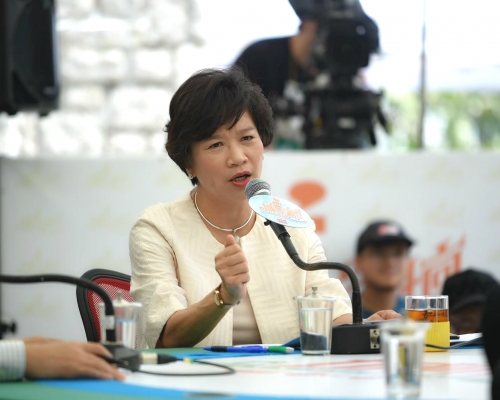 梁美芬表示取締香港民族黨是遲來的決定。