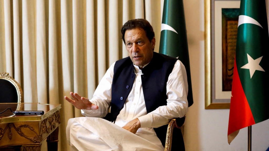 巴基斯坦前總理伊姆蘭汗(Imran Khan)。 路透社