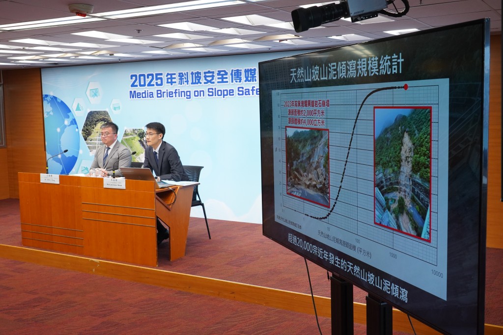 政府制定一系列措施加強本港斜坡安全。葉偉豪攝 政府制定一系列措施加強本港斜坡安全。葉偉豪攝
