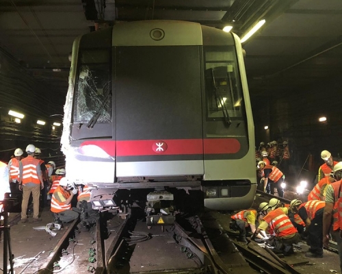 港鐵日前發車撞車事故,轟動全城。
