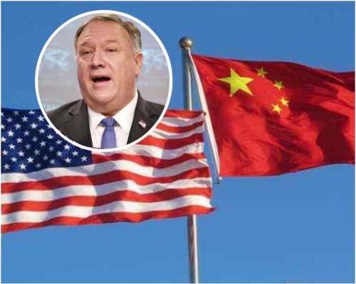 統戰部強烈譴責及堅決反對蓬佩奧的言論。AP/資料圖片