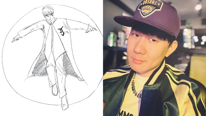 林俊傑素描肖像紀念入行19周年，盼將華人音樂文化帶到全世界 。