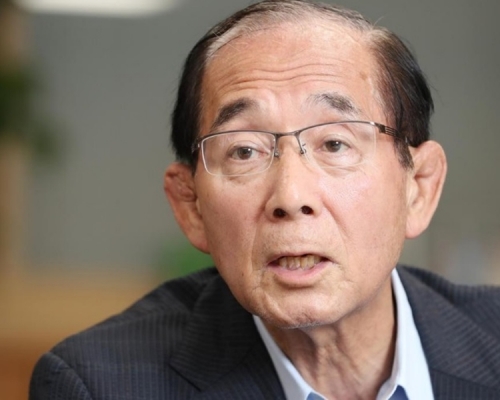 日本環境大臣原田義昭表示,「處理核廢水的唯一選擇,就是將它稀釋後排入大海」。 網圖