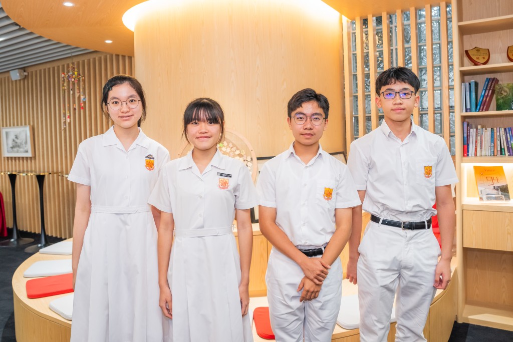 （左起）冼靖霖、何琛言、郭倬麟、沈學禮（圖片來源：《親子王》）