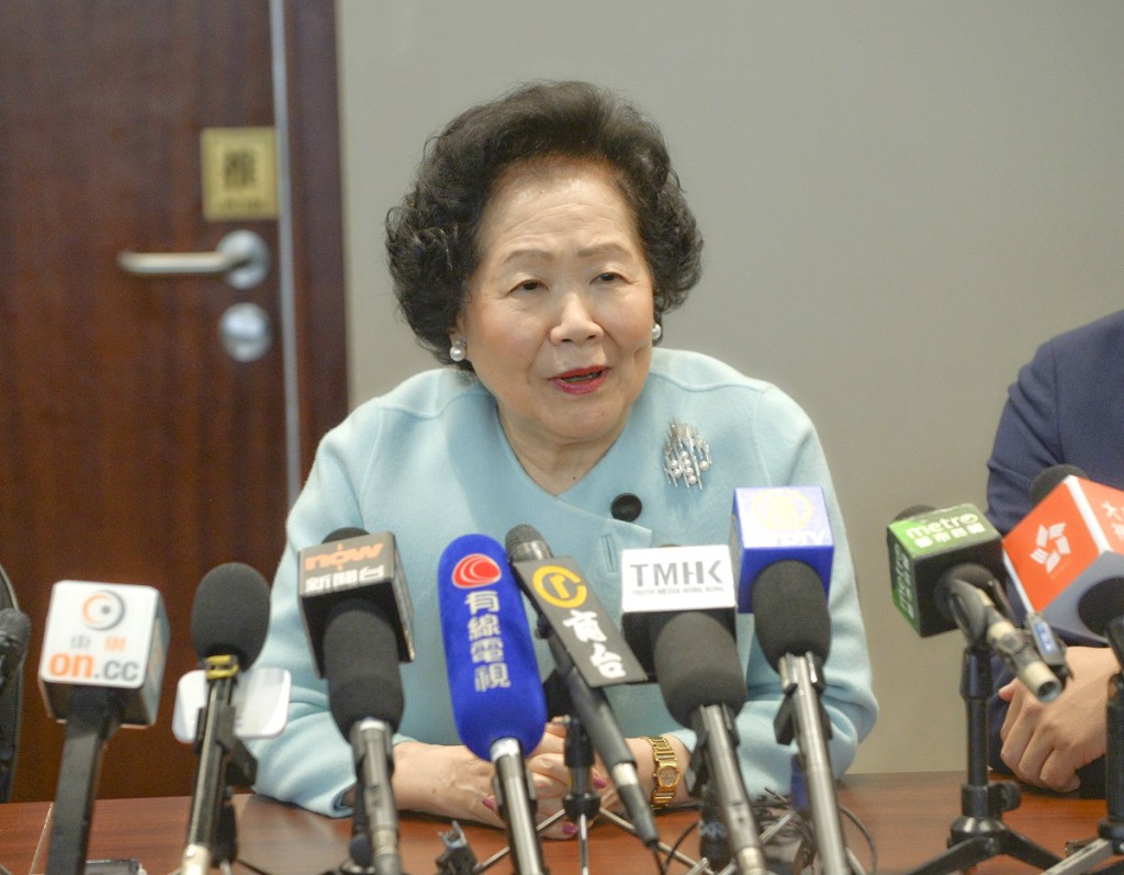 陳方安生促林鄭月娥特赦金鐘衝突可能違法人士。資料圖片