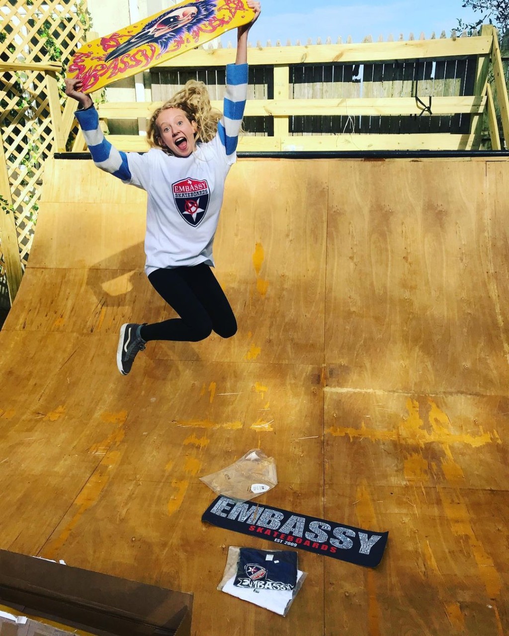 十四歲的邦比馬田同樣是英國滑板奧運代表。 邦比馬田 Instagram圖片