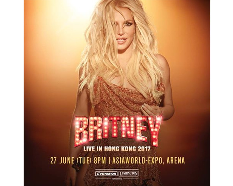 海報曝光,Britney將於6月來港。