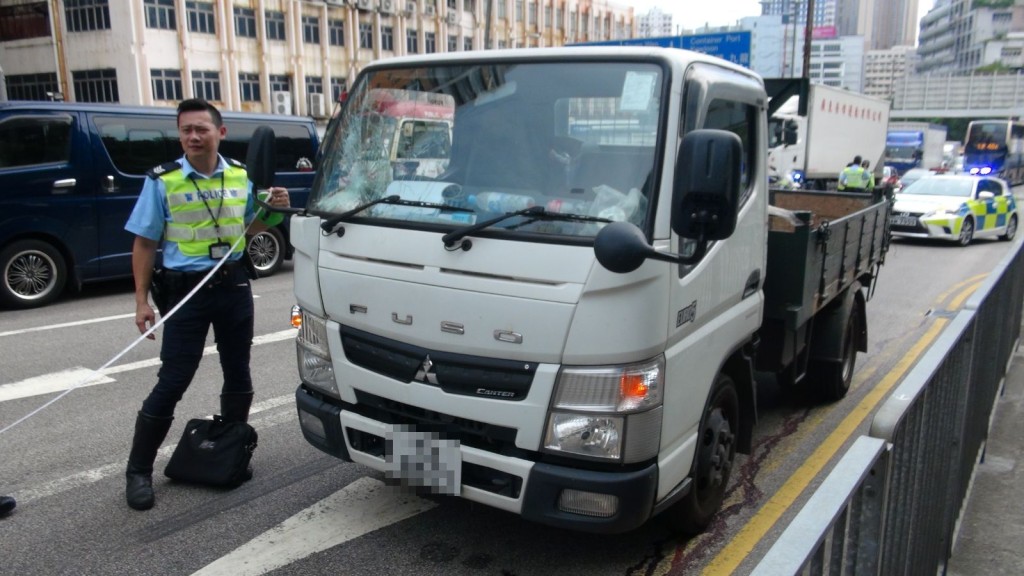 警方封鎖現場調查。林思明攝