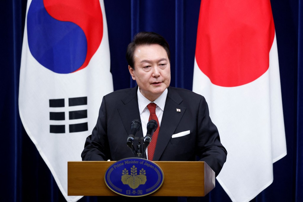 尹锡悦指日韩两国关系迎来新起点。REUTERS