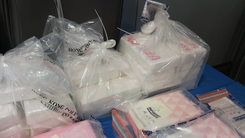 涉案毒品共約值3700萬元。 涉案毒品共約值3700萬元。