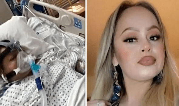 醫生為女子切除發黑四肢,成功保住性命。(網上圖片)