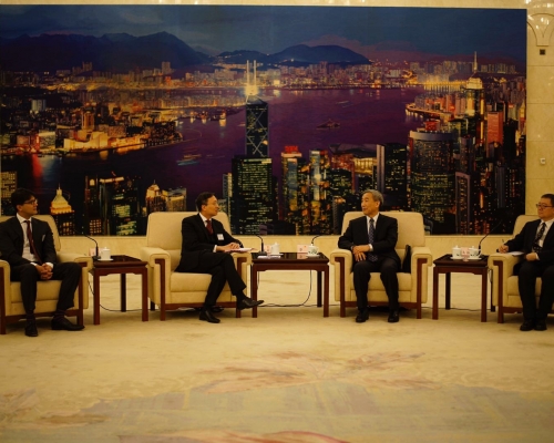 大律師公會與基本法委員會主任李飛會面。