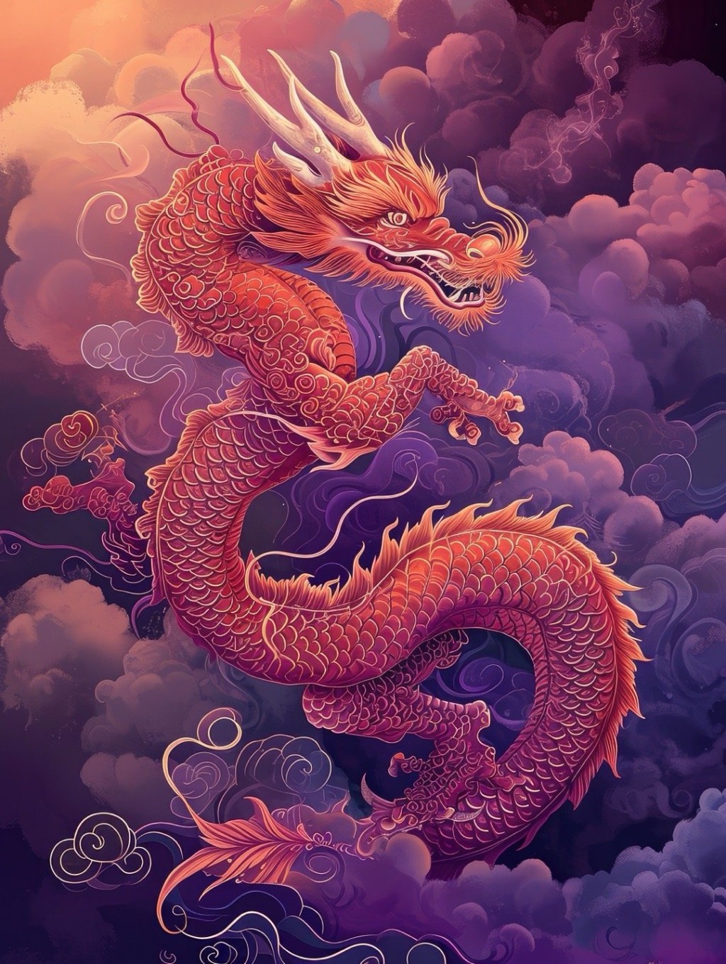 在中国，龙是是尊贵的，代表好运吉祥。