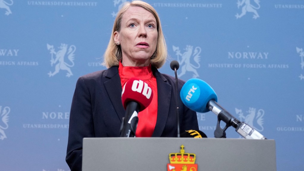 挪威外交部長惠特費爾特（Anniken Huitfeldt）。 路透社
