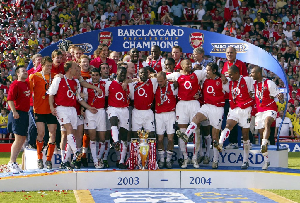 阿仙奴在2003至04球季英超以不敗姿態奪冠。Reuters