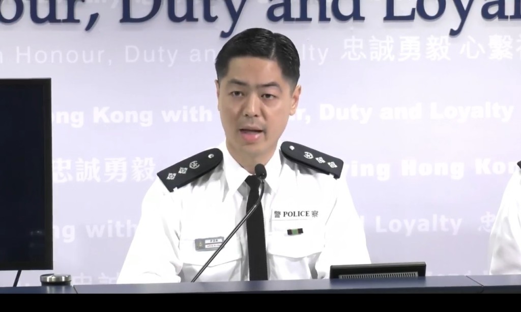 警察公共關係科總警司郭嘉銓。facebook截圖