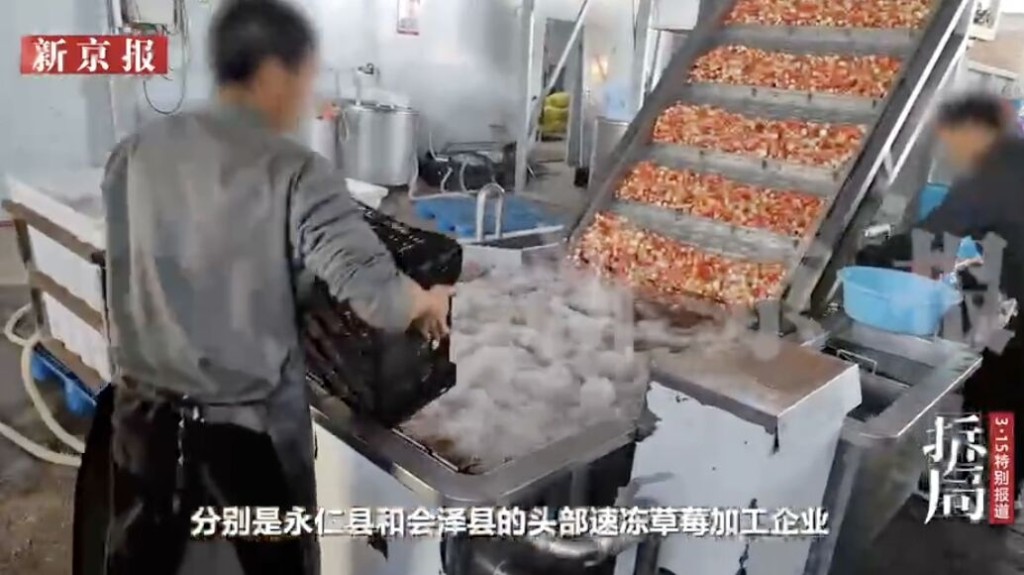 士多啤梨乾有毒重金屬超標10倍，雲南成立調查組嚴查產業鏈違法違規。 新京報