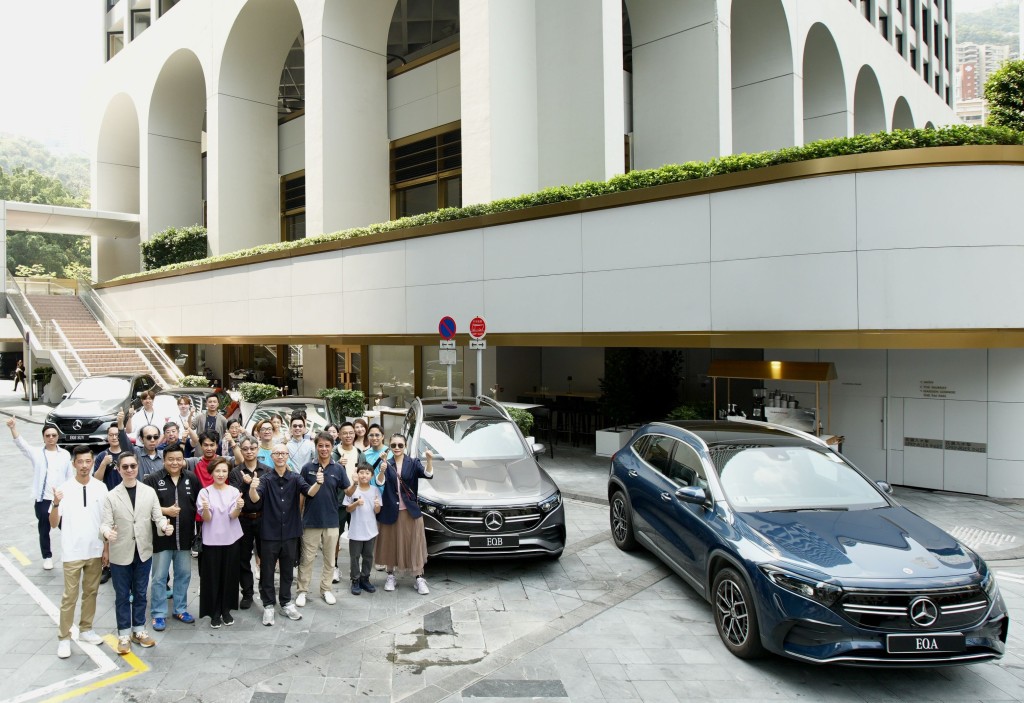 2024 Cars & Coffee 平治純電動車早餐品鑑會今天（4月13日）於中環 The Murray Hotel, Hong Kong（美利酒店）舉行。
