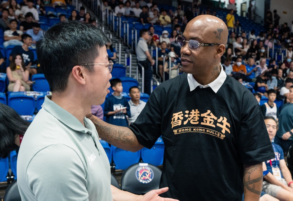 NBA前球星马贝利入场睇波。 公关图片