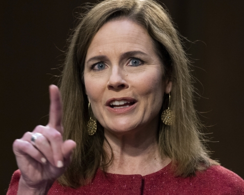 联邦最高法院大法官人选巴雷特。AP图片