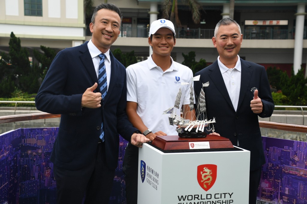 許龍一剛剛成為香港哥爾夫球會大使。 本報記者攝
