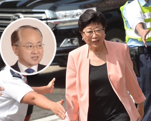 劉健儀指王志民要求人大政協支持修例 。