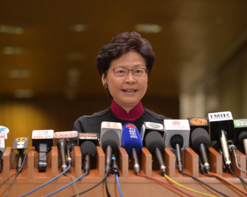 行政長官林鄭月娥。