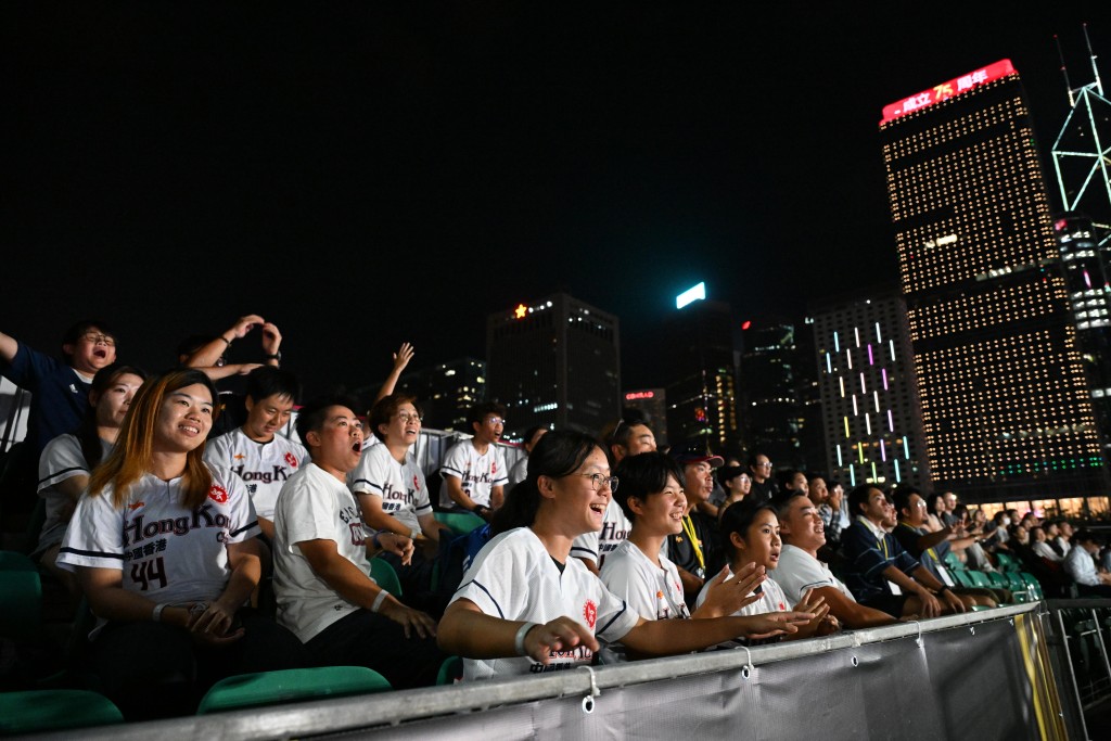 五人制棒球世界杯，港队首仗击败南非。 苏正谦摄