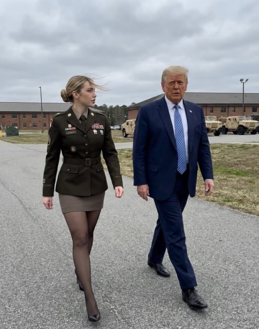 福斯特（Jessica Foster）贴出随特朗普出席各大小活动的照片。 IG / Jessica Foster