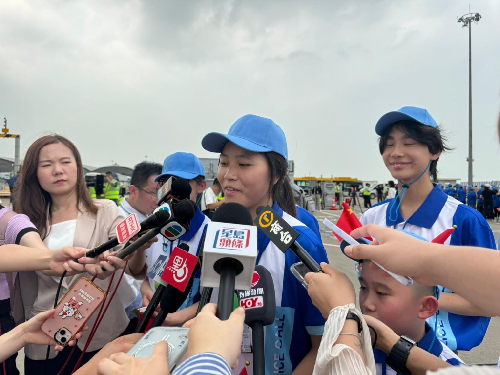 梁同學指自己會消防及救護學院聆聽運動的分享。謝宗英攝